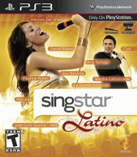 SingStar Latino Playstation 3 US box art